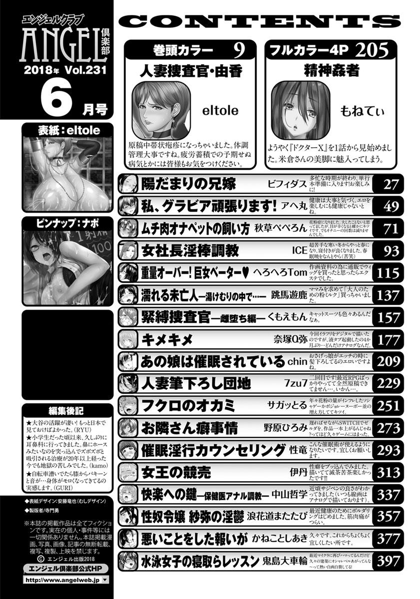 ANGEL 倶楽部 2018年6月号 [DL版]