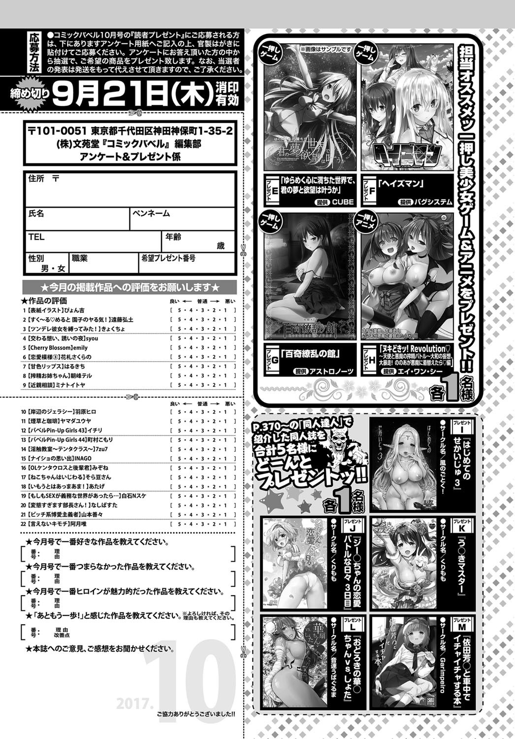 COMIC BAVEL 2017年10月号 [DL版]