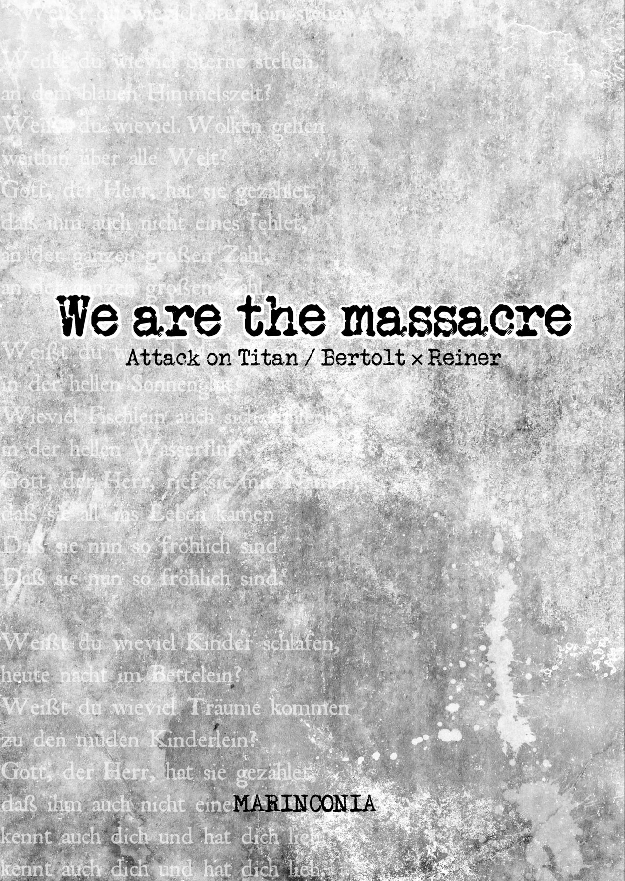 [MARINCONIA (まるまり)] We are the Massacre (進撃の巨人) [DL版]