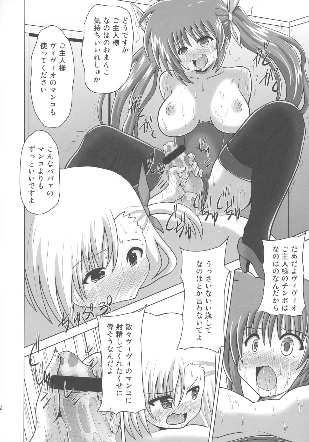 (ふたけっと12.5) [黒いモノ (紅玉)] 仲良し母娘を催眠で崩壊させてみた (魔法少女リリカルなのは)