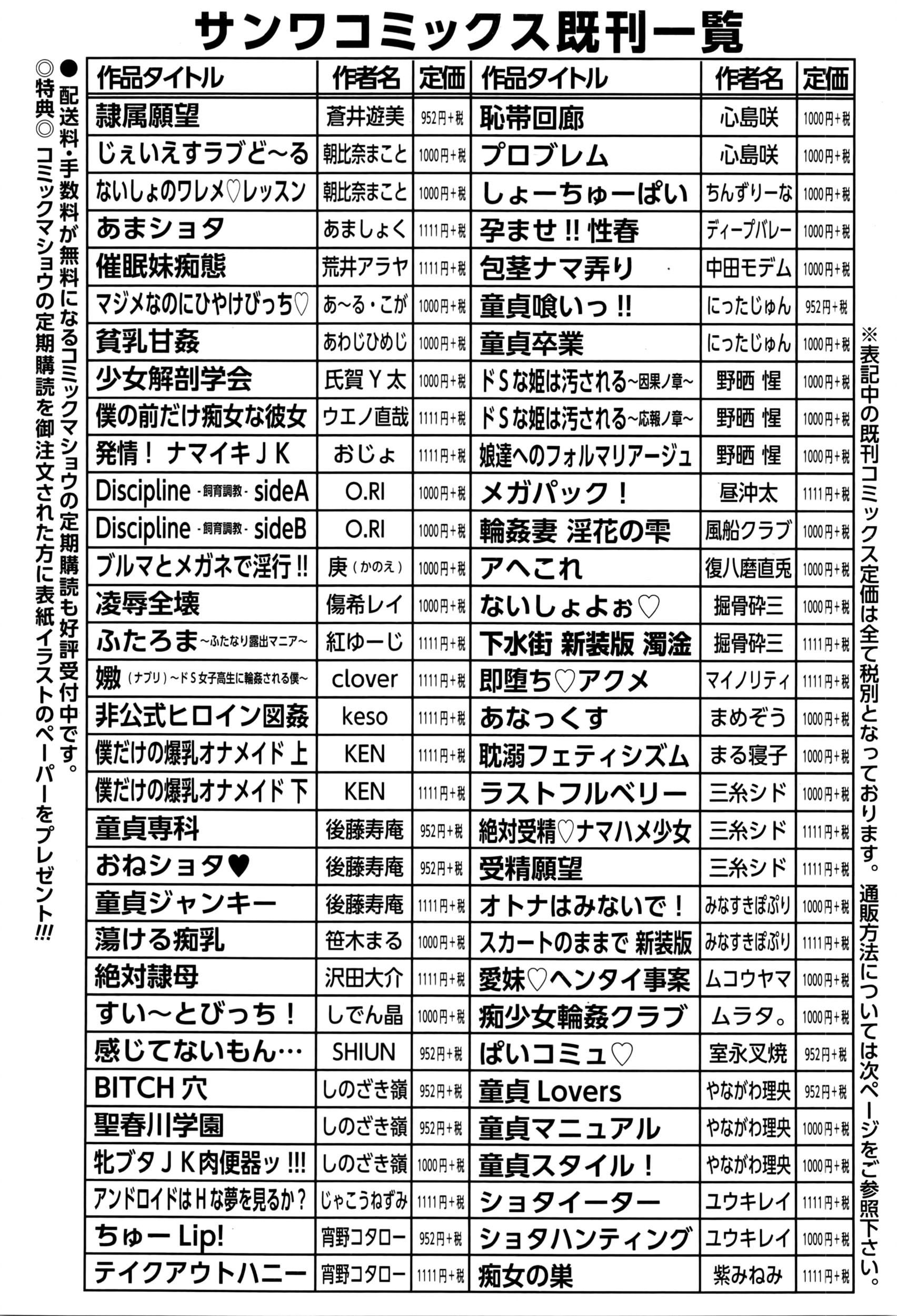 コミック・マショウ 2016年3月号