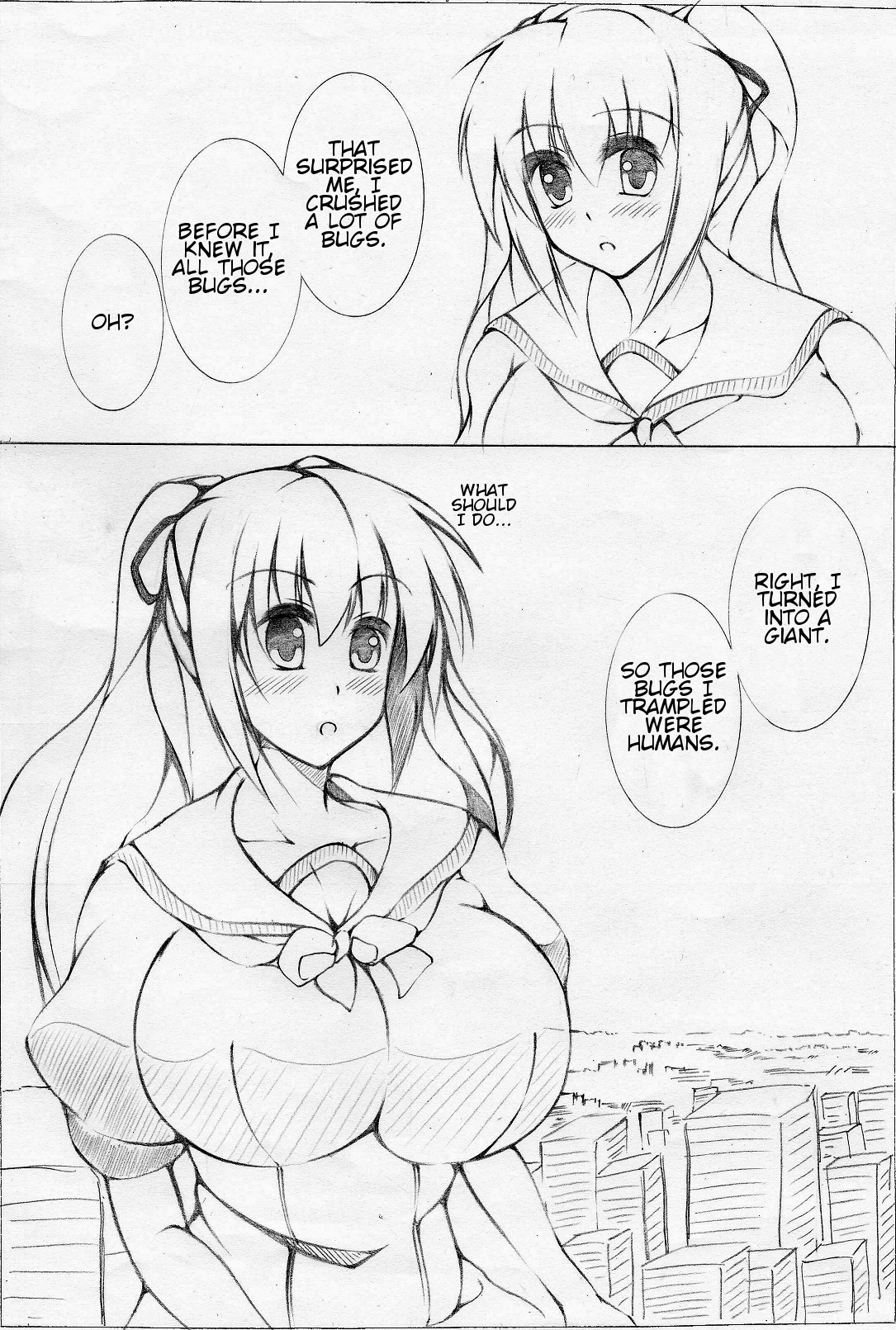 toka giantess (落書き漫画) [English]