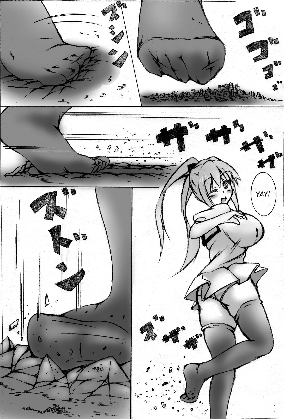 toka giantess (落書き漫画) [English]