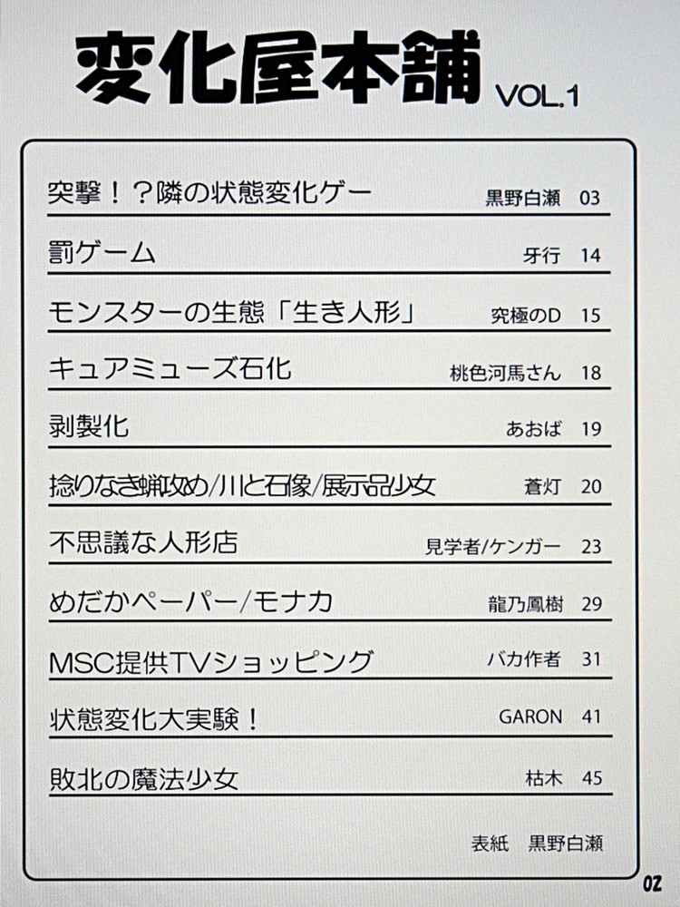 [状態変家] 変化屋本舗