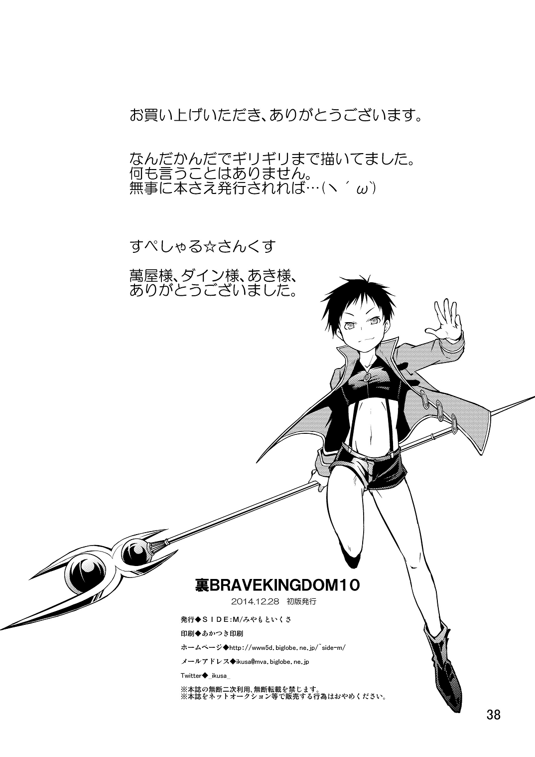 (C87) [SIDE:M (みやもといくさ)] 裏BRAVEKINGDOM10