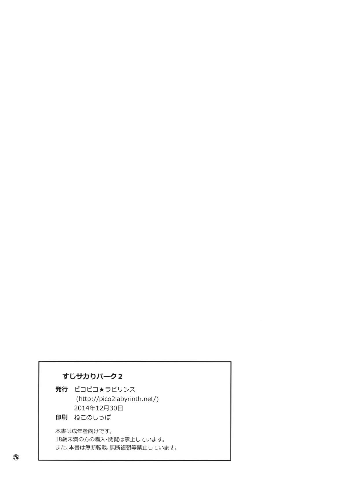 (C87) [ピコピコ★ラビリンス (藤坂リリック)] すじサカりパーク 2 [中国翻訳]