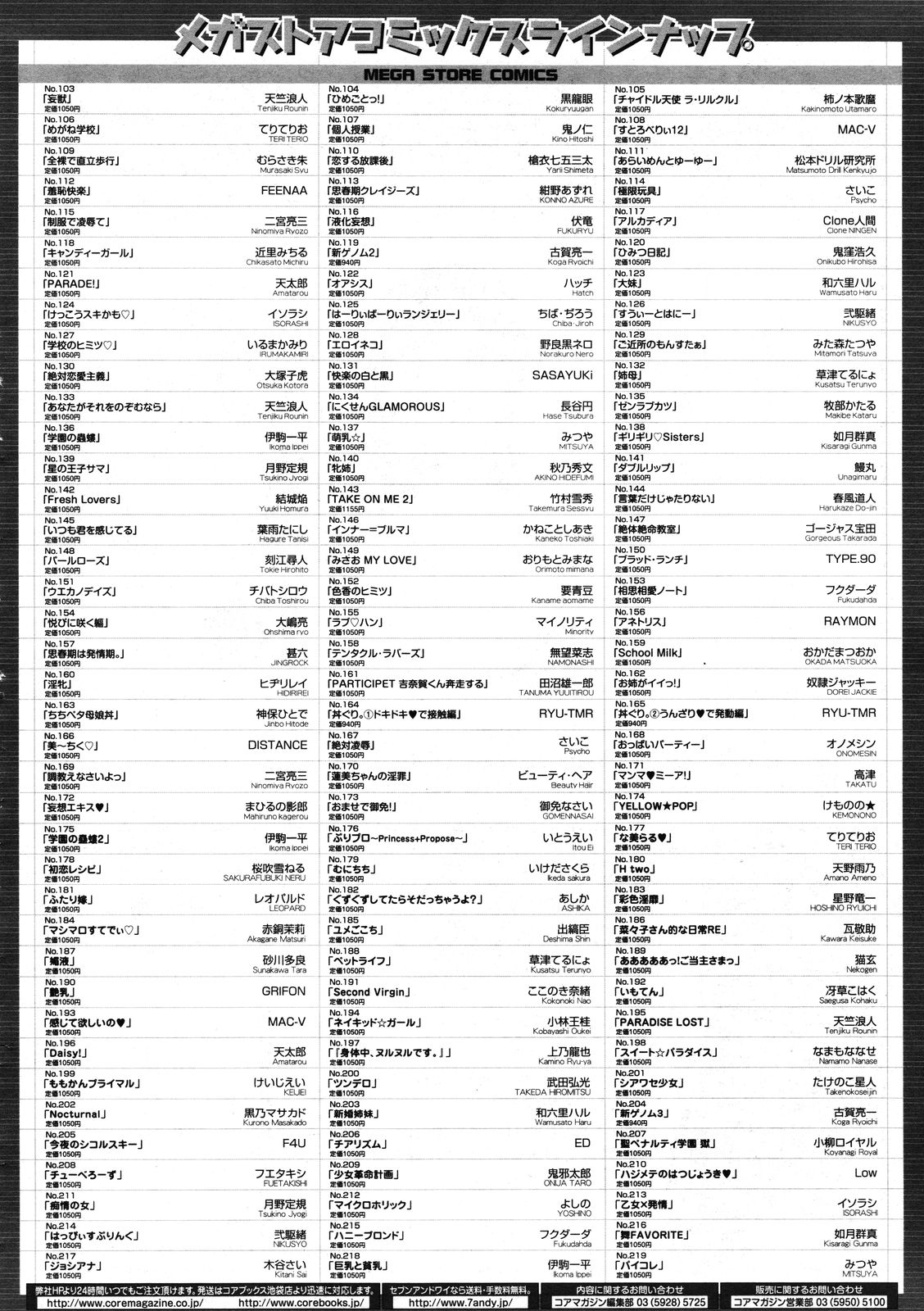 コミックメガストア 2012年1月号