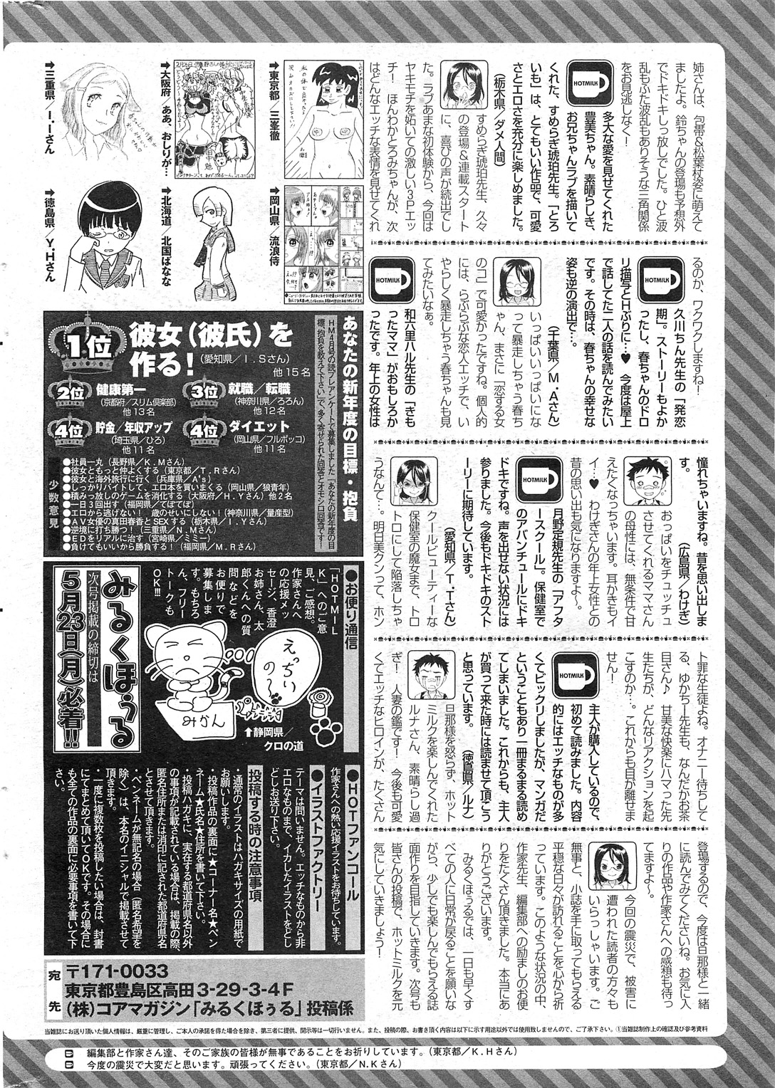 コミックホットミルク 2011年6月号