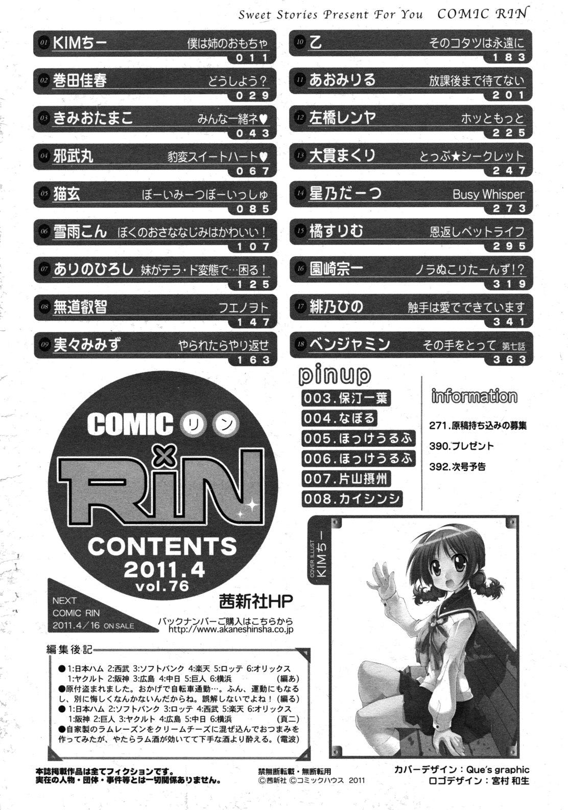 COMIC RiN 2011年4月号