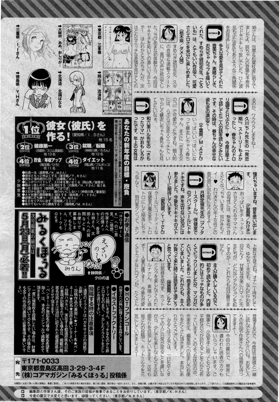 コミックホットミルク 2011年6月号