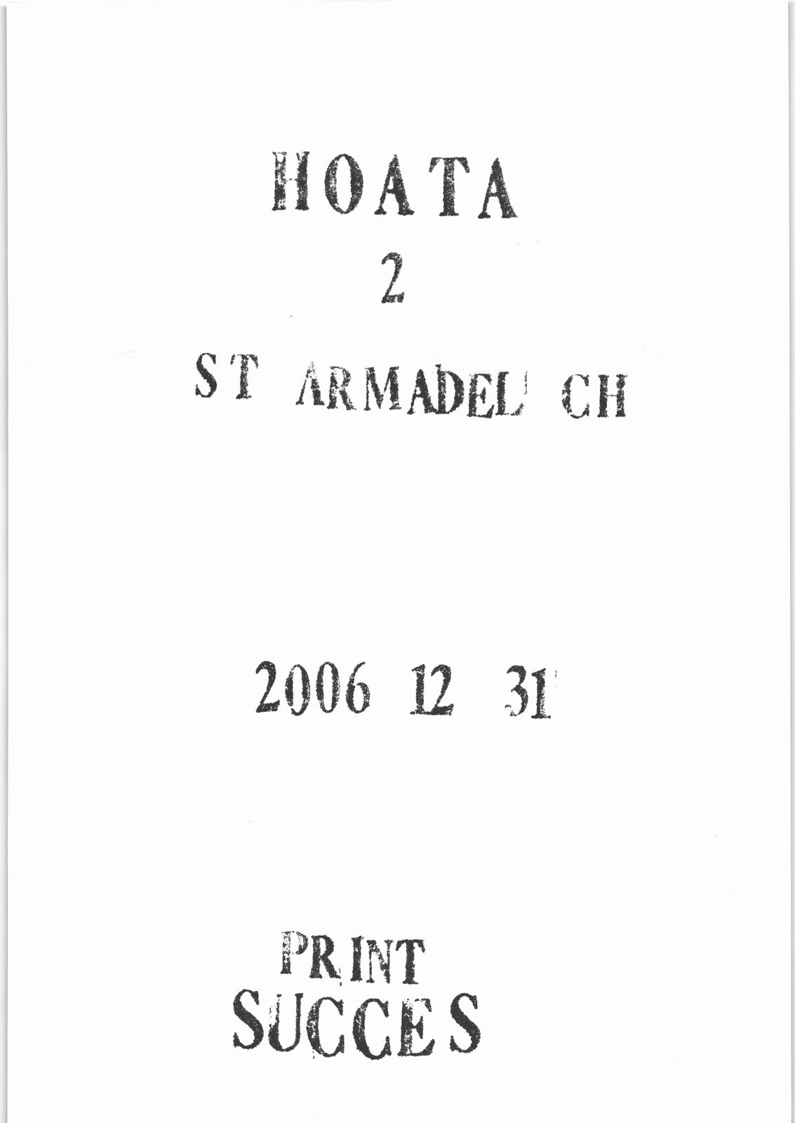 (C71) [聖アルマデル教会 (影虎)] HOATA 2 (Fate/hollow ataraxia)