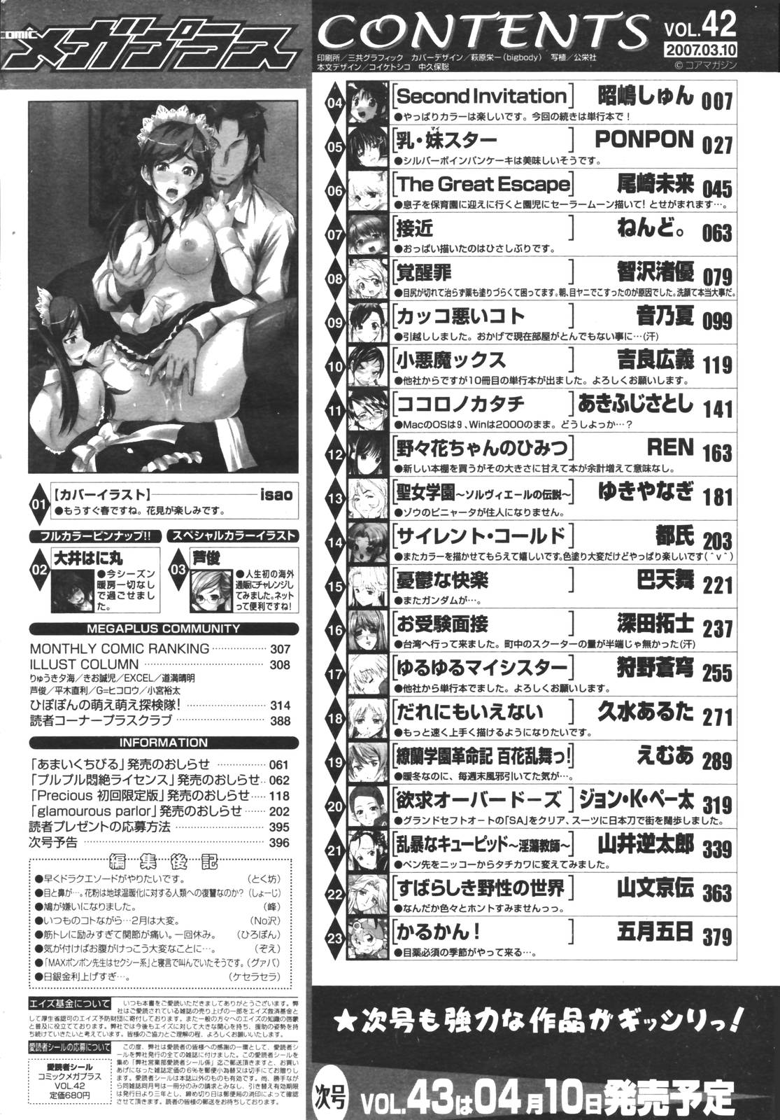 【アンソロジー】【2007-03-10】COMICMEGAPLUS Vol.42（2007-04）