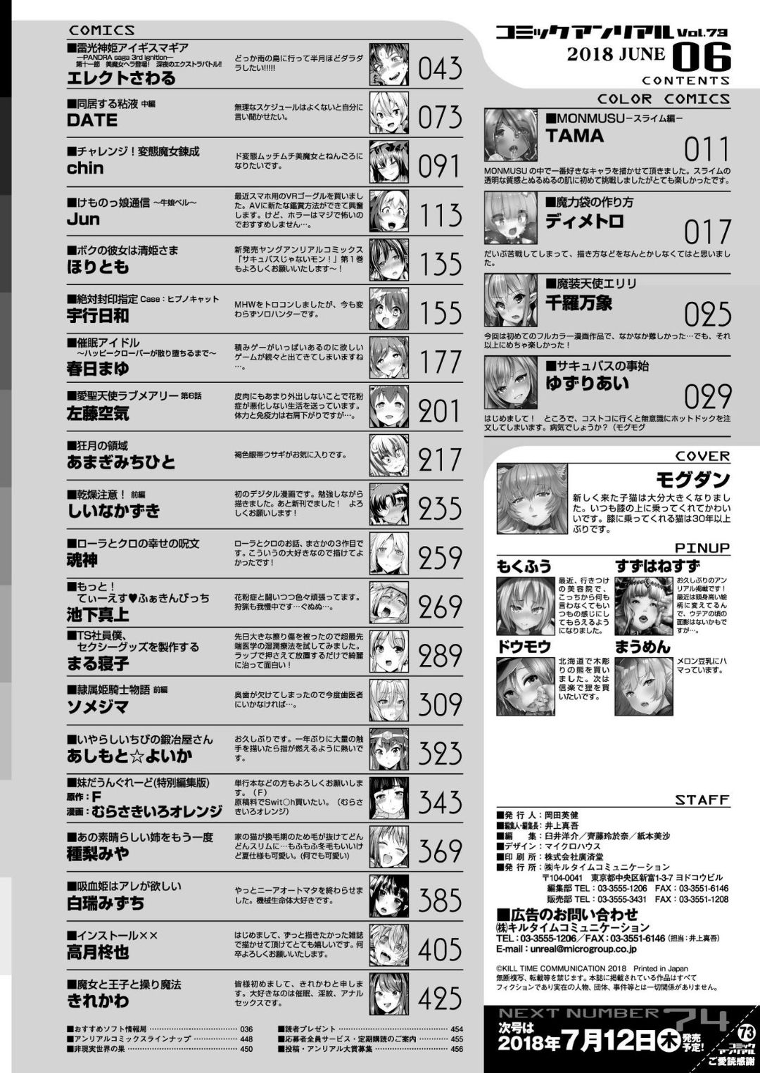 コミックアンリアル 2018年6月号 Vol.73 [DL版]