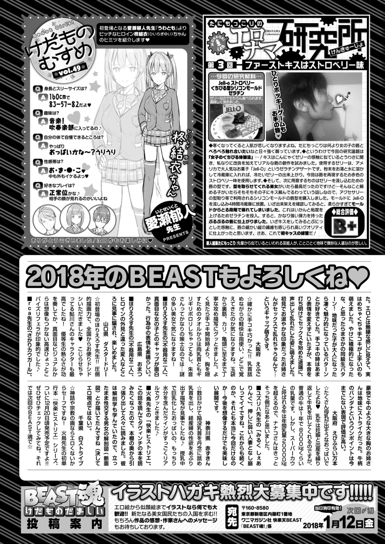 COMIC 快楽天ビースト 2018年1月号 [DL版]