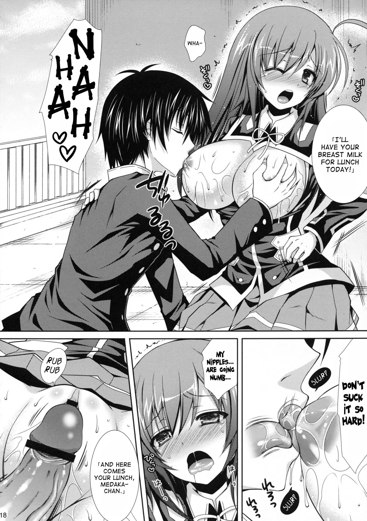 (C82) [Sugar＊Berry＊Syrup (クロエ)] めだかちゃん搾乳3～球磨川君の性奴隷(こいびと)になる本～ (めだかボックス) [英訳]