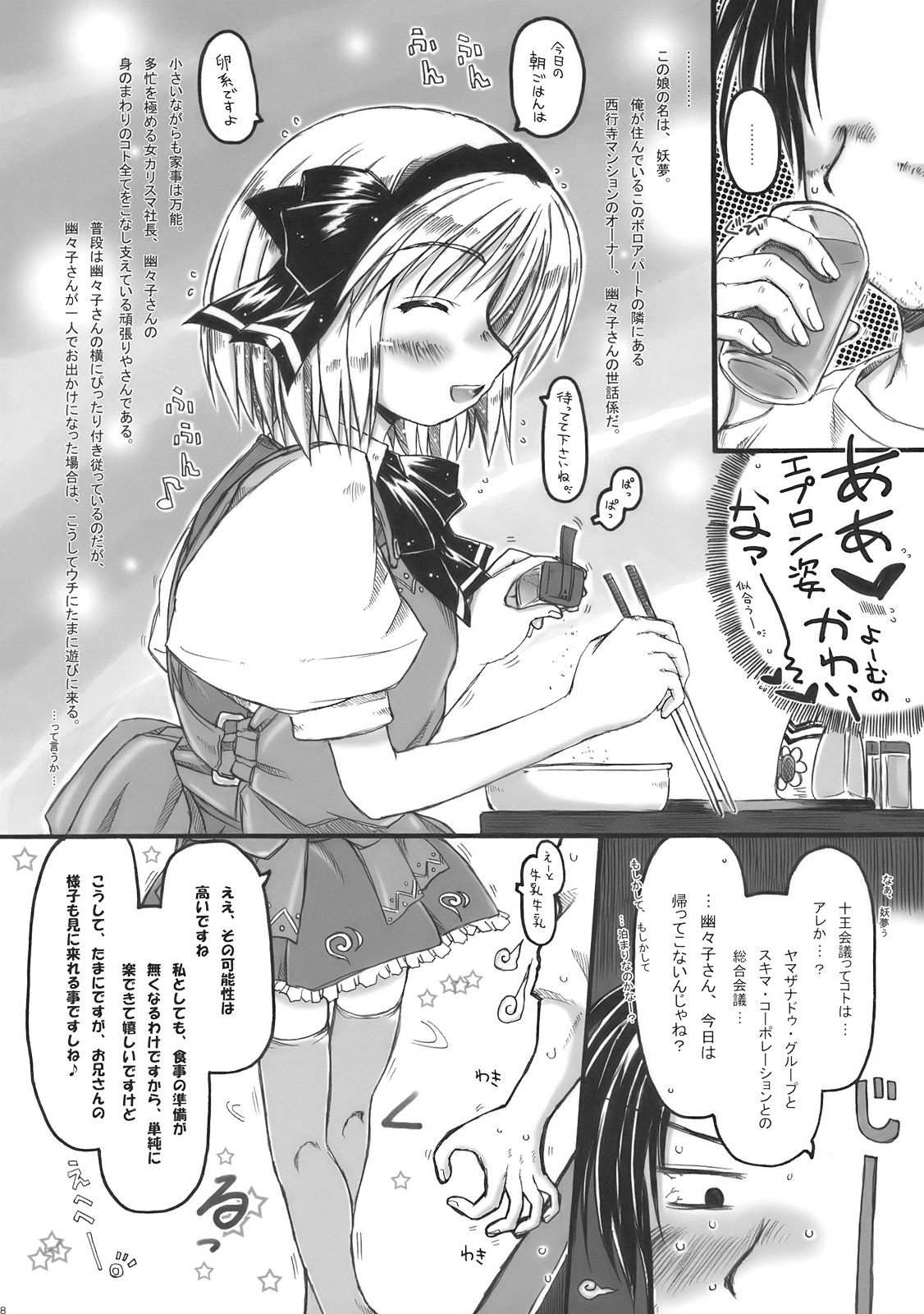 (COMIC1☆4) [暗黒暴走組 (アイヌマニア)] みょんな通い妻はいかがでしょう? (東方Project)