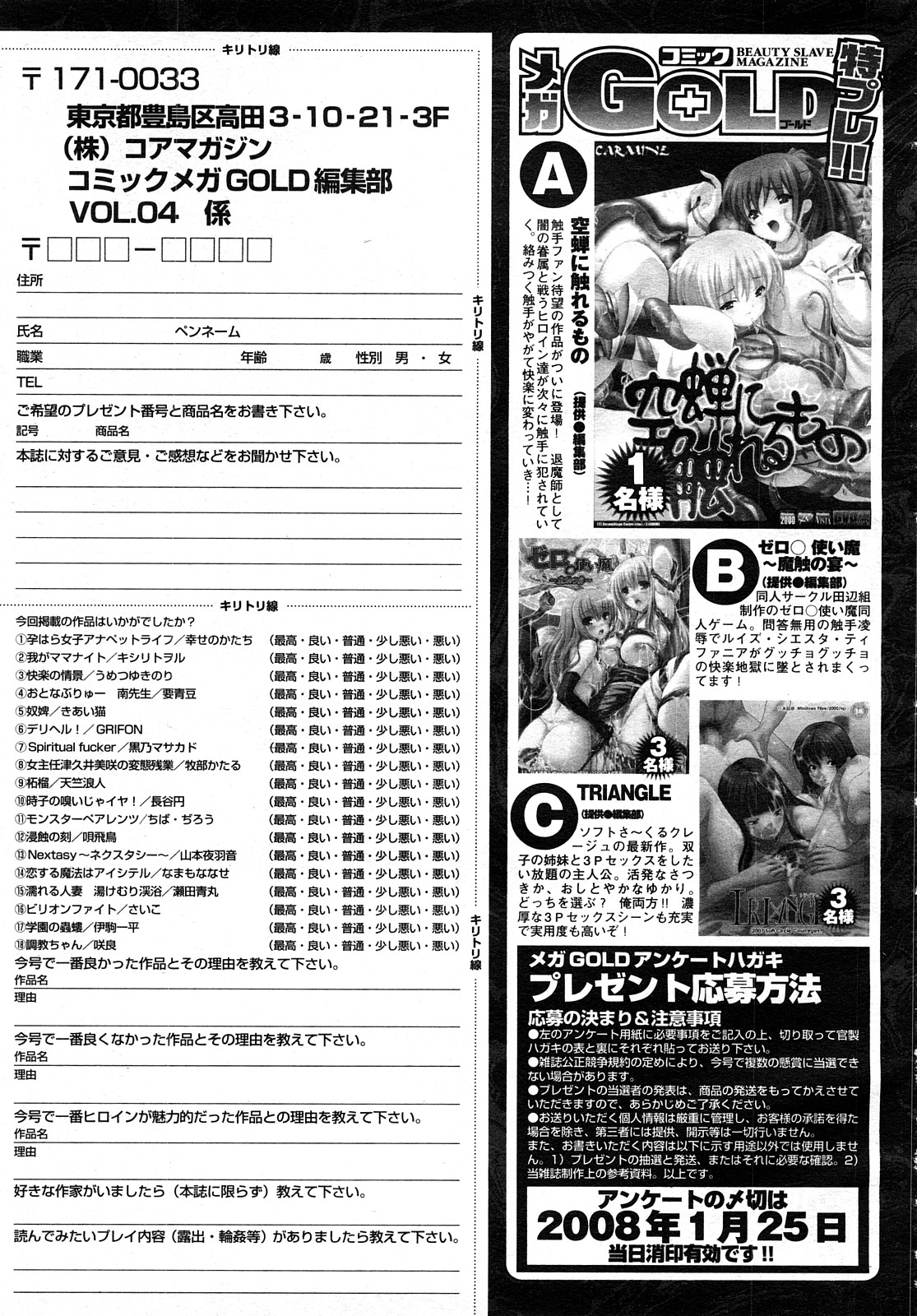 コミック メガGOLD 2008年01月号 Vol.04