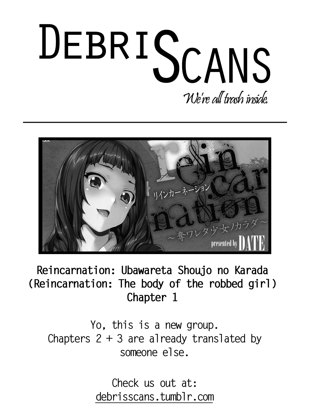 [DATE] reincarnation ~奪ワレタ少女ノカラダ~ 第1話 [英訳] [無修正]