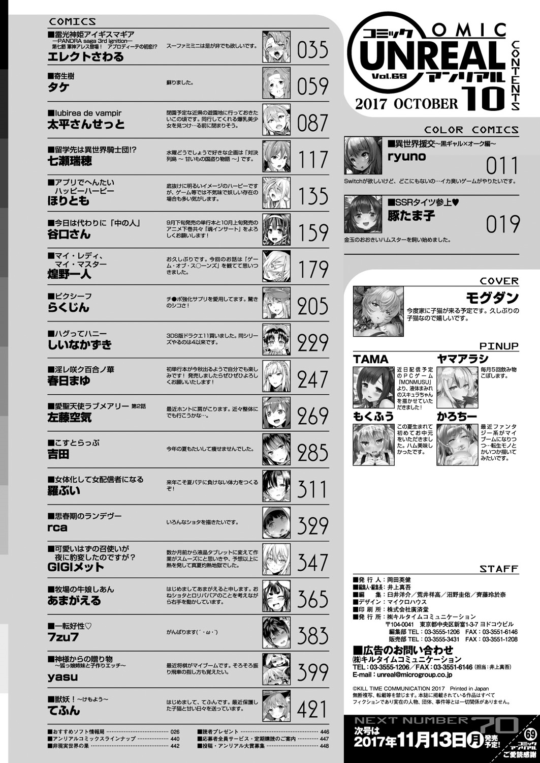 コミックアンリアル 2017年10月号 Vol.69 [DL版]