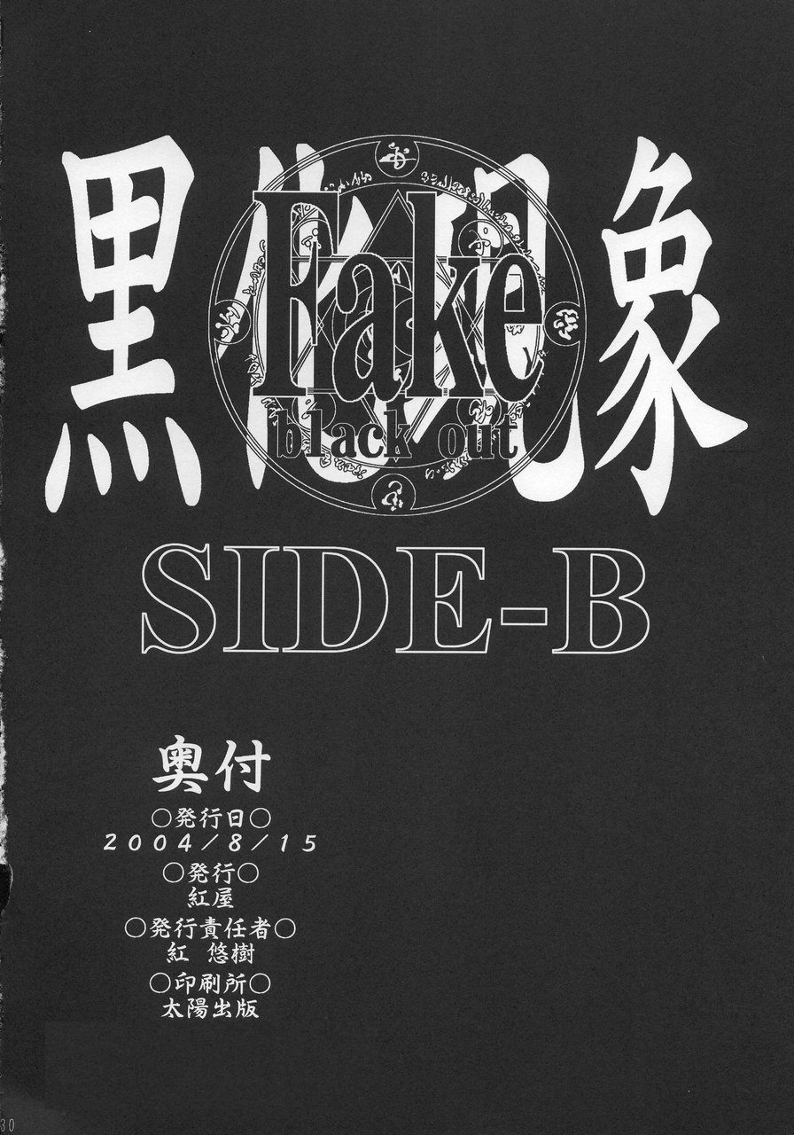 (C66) [紅屋 (紅悠樹)] Fake black out SIDE-B (Fate/Stay Night)