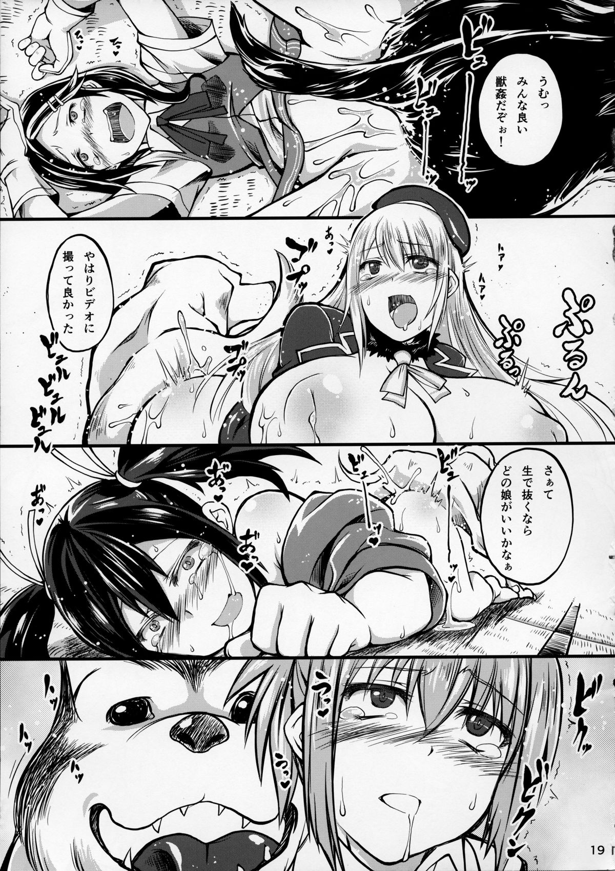 (サンクリ61) [漸速ライダー (天漸雅)] 獣姦これくしょん (艦隊これくしょん -艦これ-)