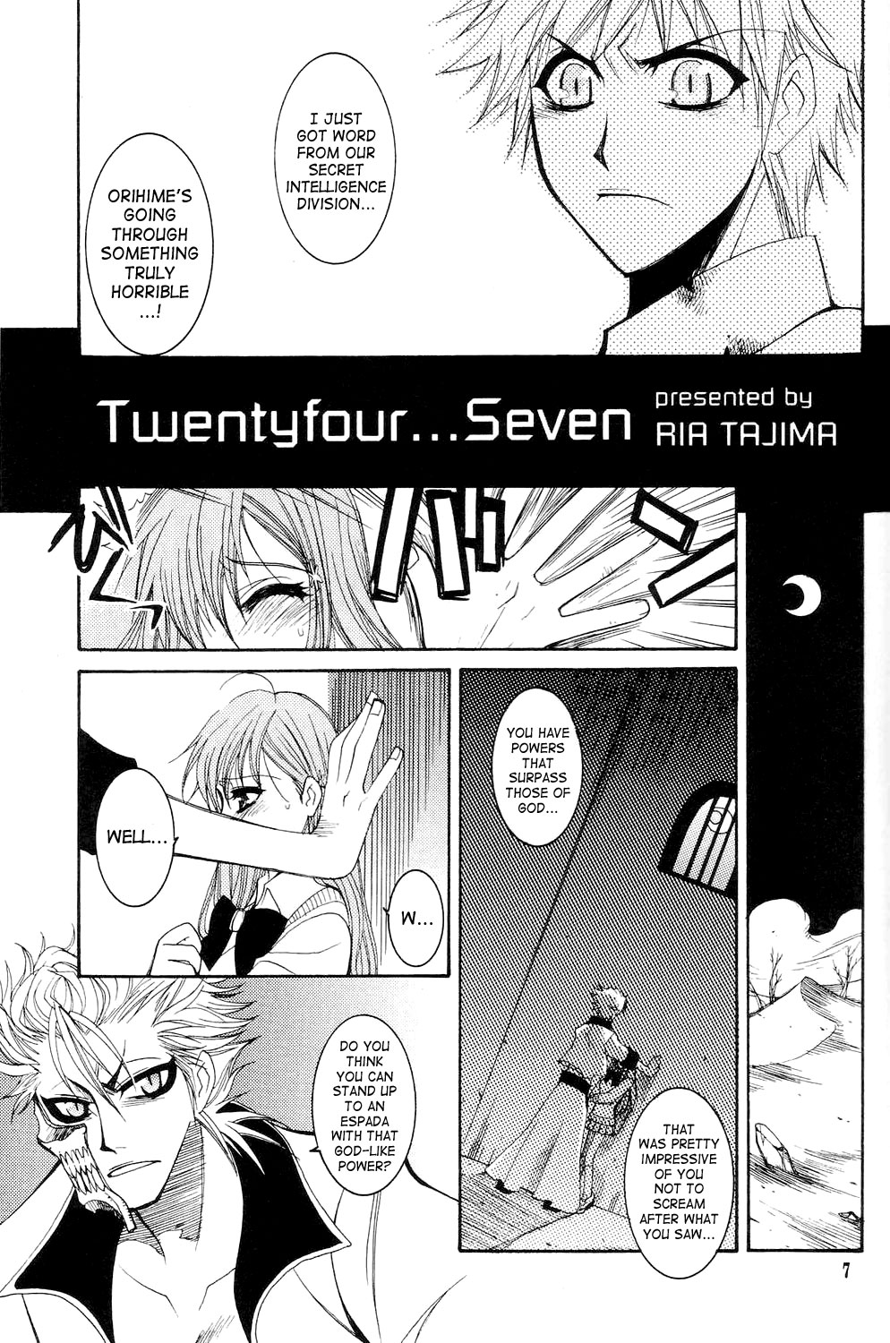 (C71) [Subsonic Factor (立嶋りあ)] Twentyfour...Seven (ブリーチ) [英訳]