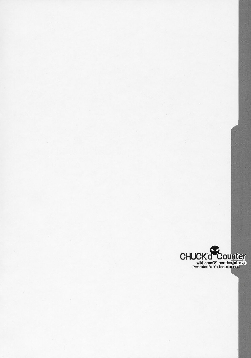 (サンクリ34) [ようかい玉の輿 (CHIRO)] Chuck’d Counter (ワイルドアームズ 5) [英訳]