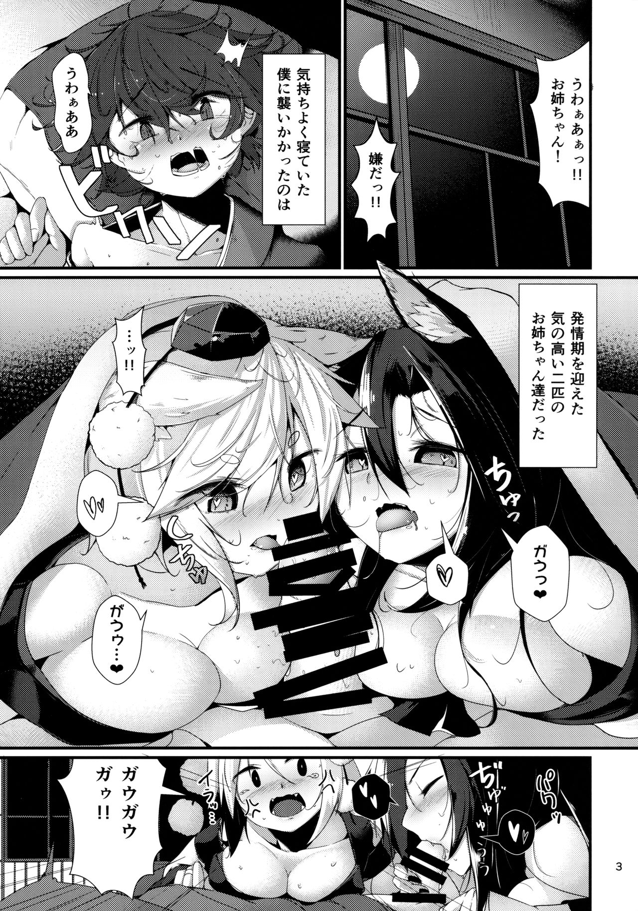 (紅楼夢13) [何かの部屋 (平)] 犬のお姉ちゃん達の発情 躾 (東方Project)