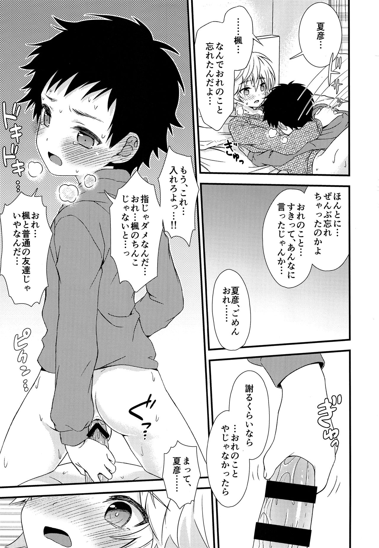 (C95) [FlowerBlade (ri.)] あの日、ぼくは親友とセックスした。...はずだった