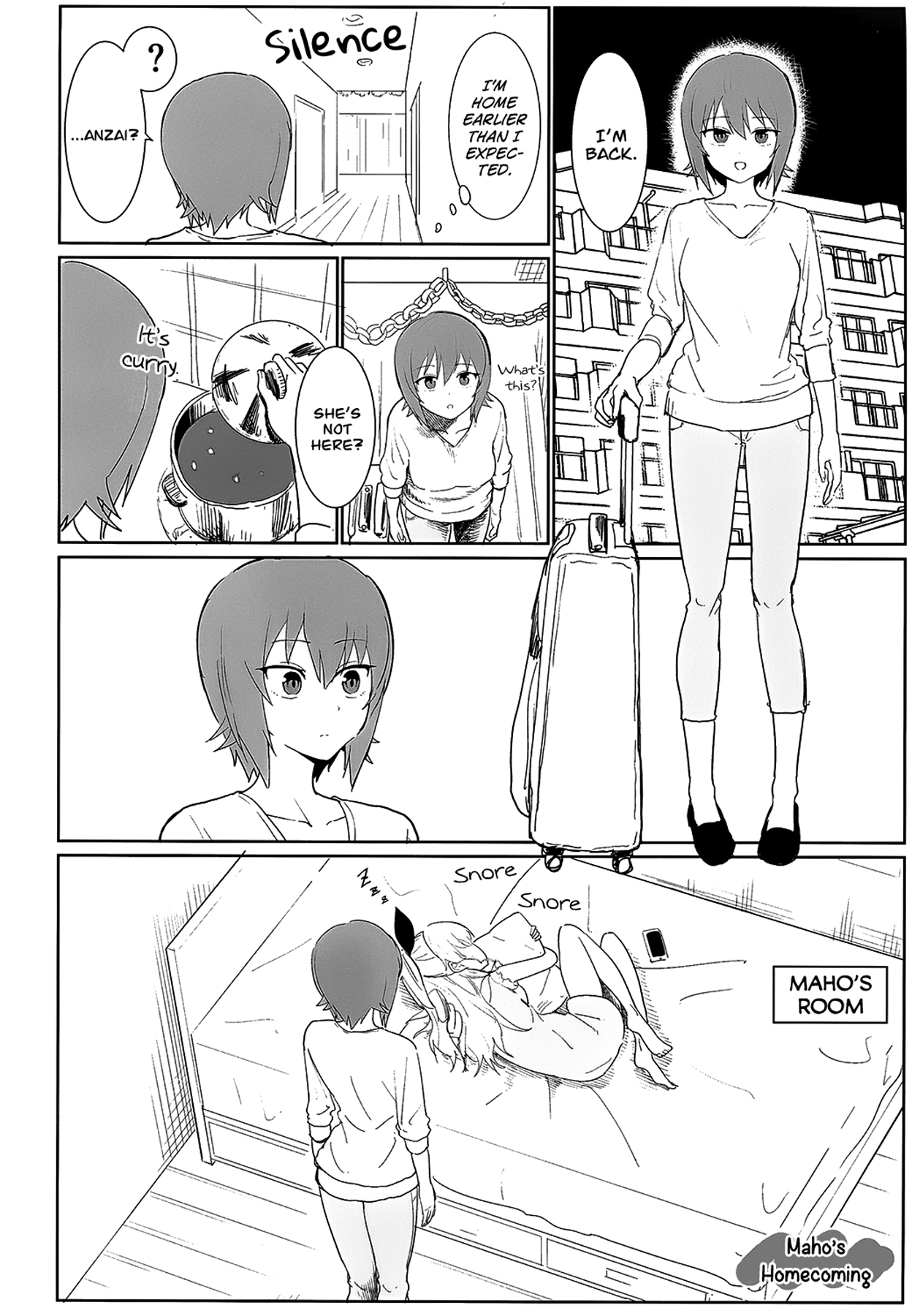 [やわらか書店 (やわらかブラック)] まほとチョビはまだ付き合わない (ガールズ&パンツァー) [英訳] [DL版]