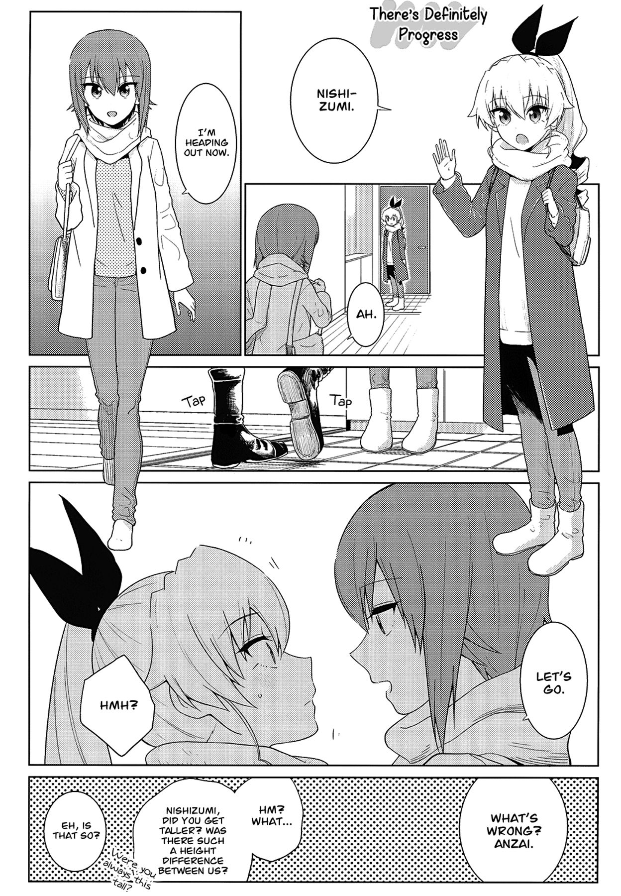 [やわらか書店 (やわらかブラック)] まほとチョビはまだ付き合わない (ガールズ&パンツァー) [英訳] [DL版]