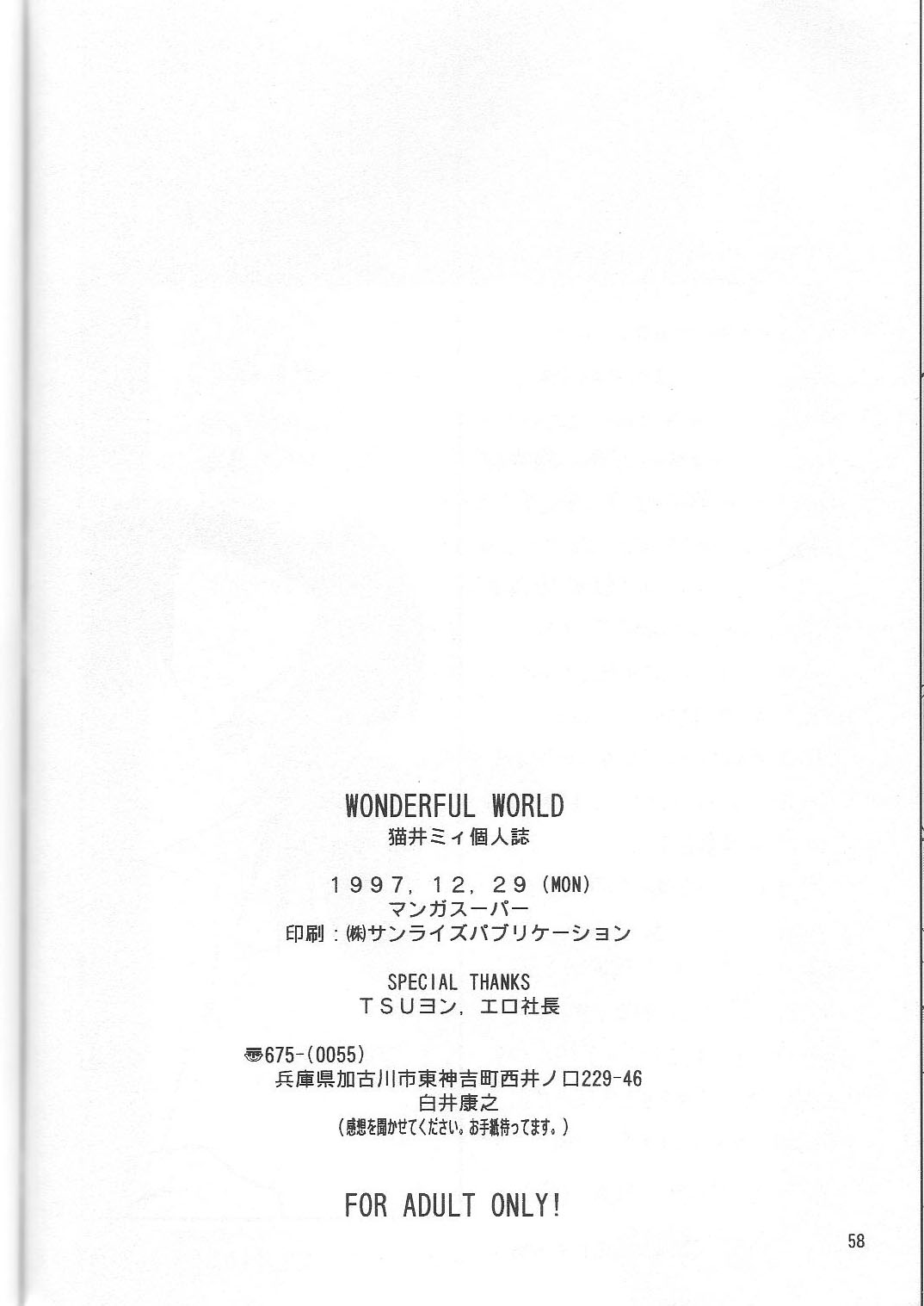 (C53) [マンガスーパー (猫井ミィ)] Wonderful World (新世紀エヴァンゲリオン)