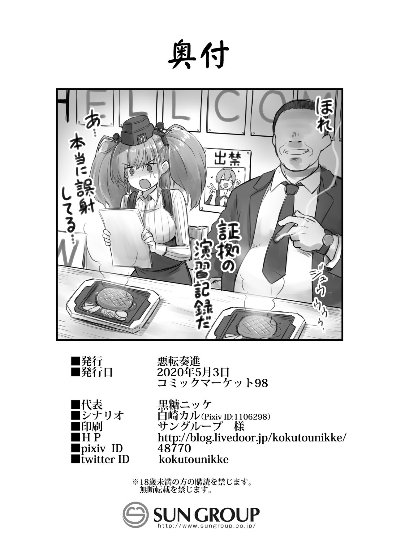 [悪転奏進 (黒糖ニッケ)] 艦娘着任前夜Atlanta胸性奉仕活動 (艦隊これくしょん -艦これ-) [DL版]