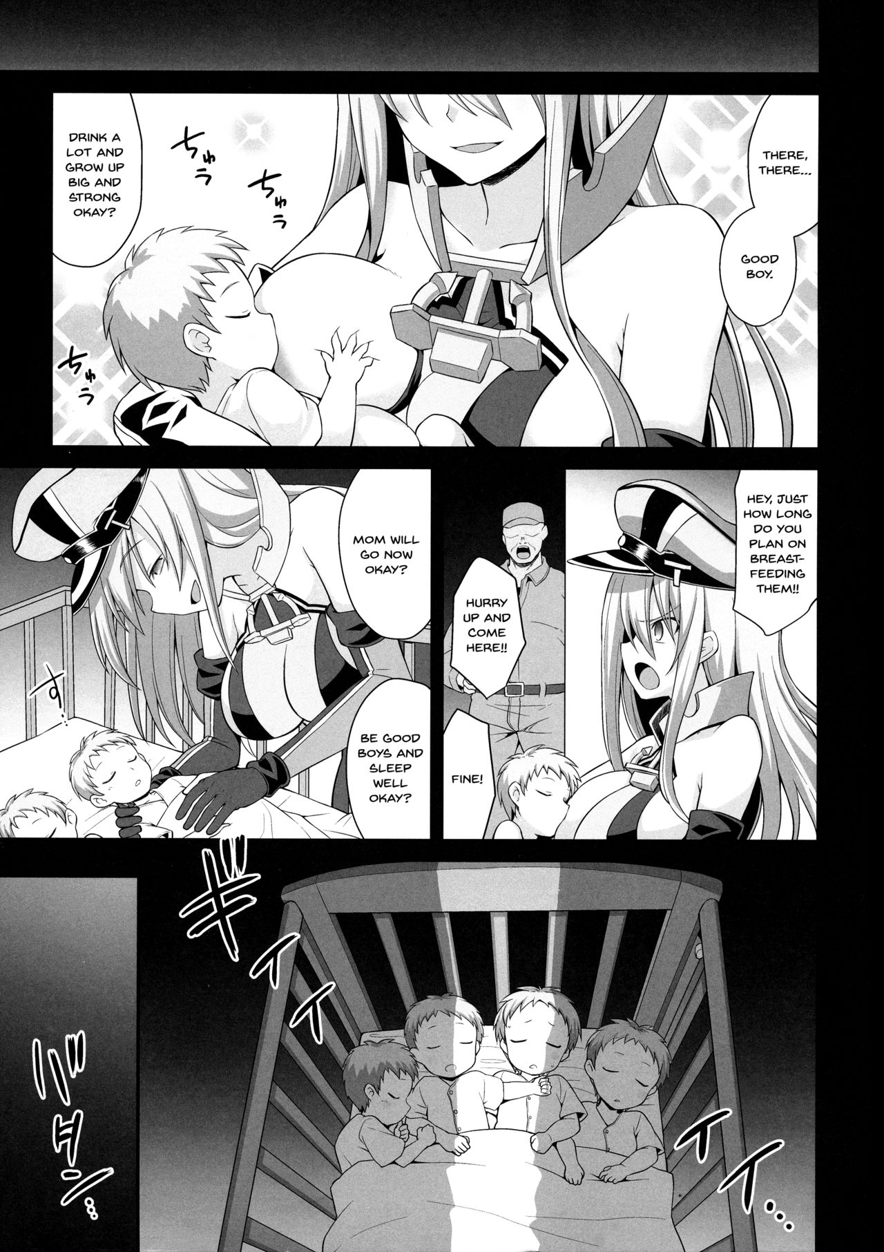 (COMIC1☆15) [悪転奏進 (黒糖ニッケ)] 艦娘着妊 Prinz Eugen & Bismarck 出産返済母胎提供 (艦隊これくしょん -艦これ-) [英訳]