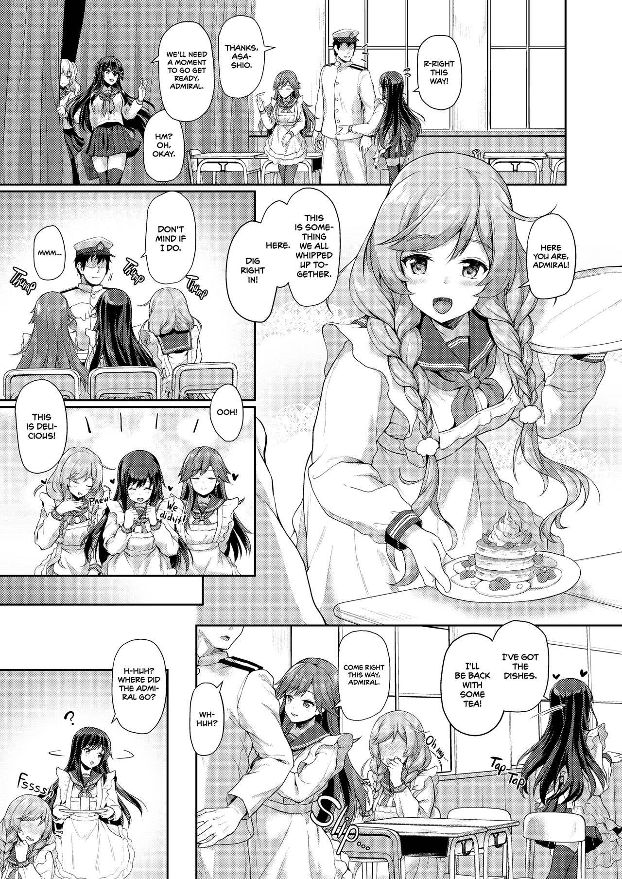 [ゆうさりつかた (淡夢)] 秘密の極甘おもてなし (艦隊これくしょん -艦これ-) [英訳] [無修正] [DL版]