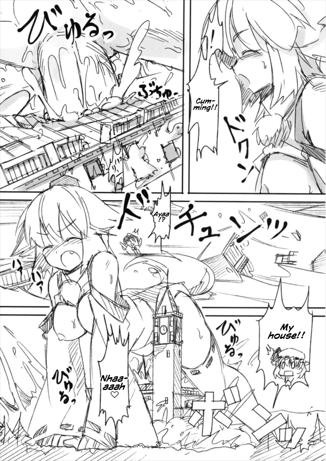 (例大祭14) [TEDDY-PLAZA (瀬尾辰也)] 射命丸教授の比率的愛情 (東方Project) [英訳]