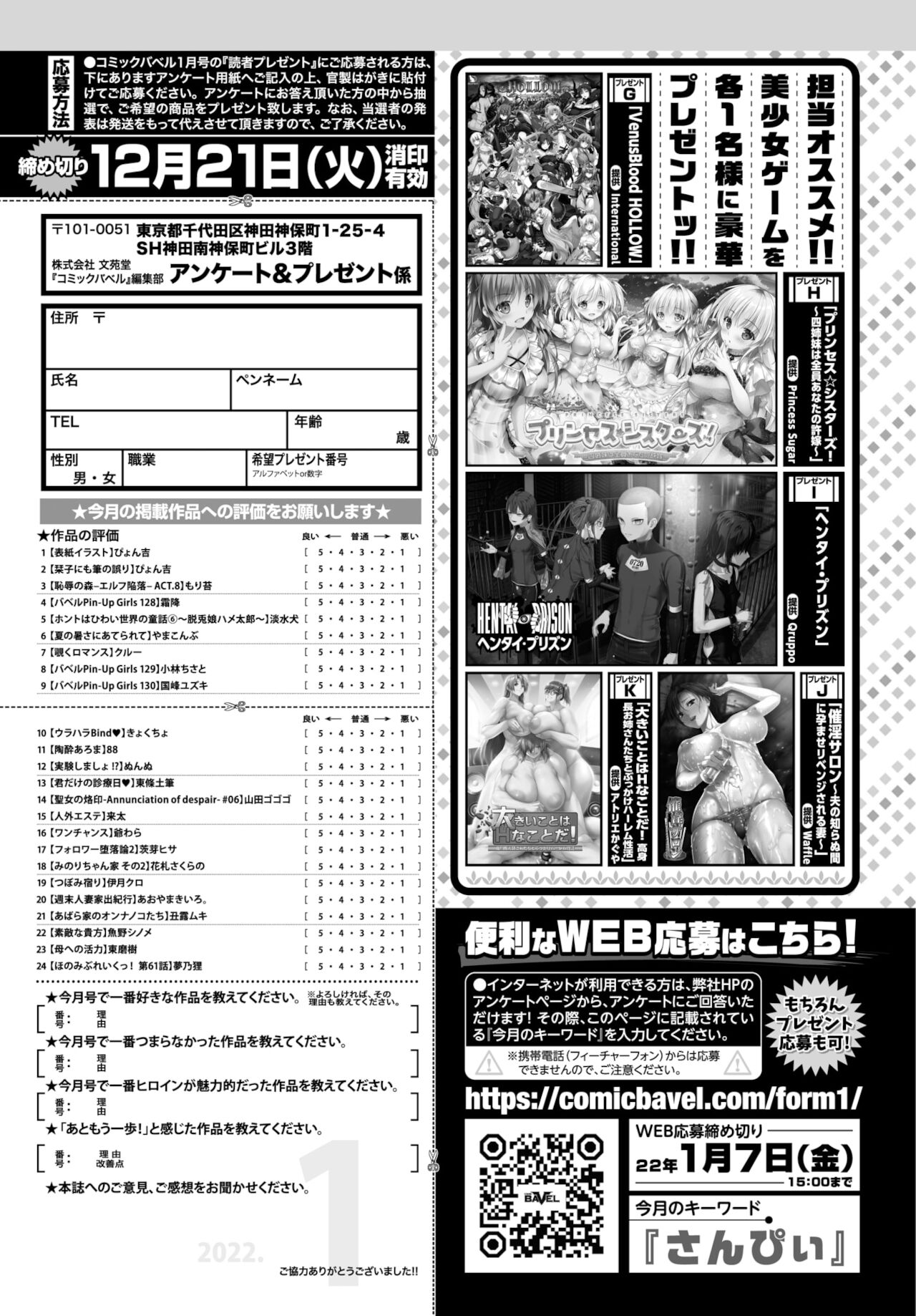 COMIC BAVEL 2022年1月号 [DL版]