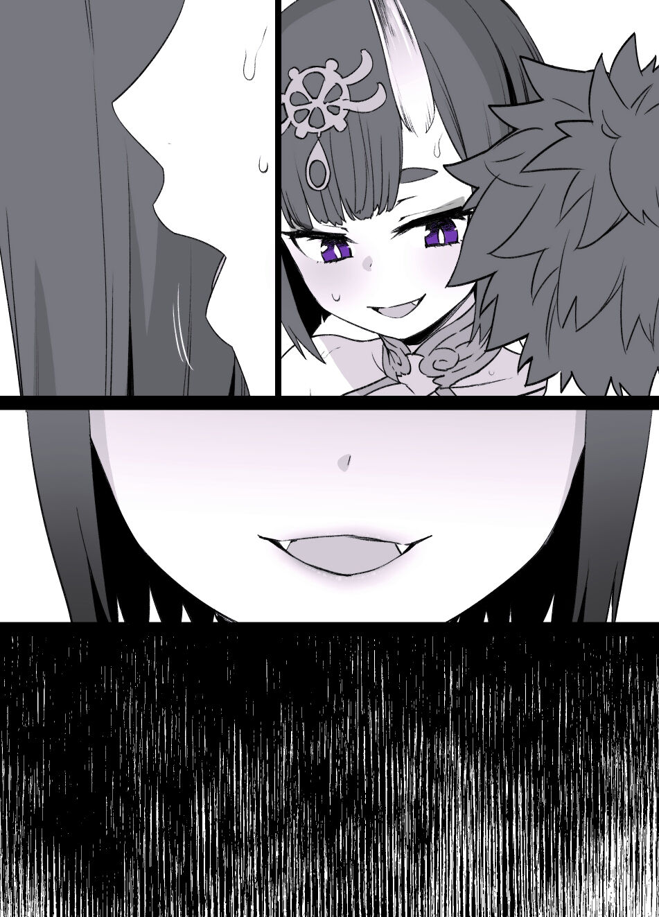 [Kusa yarō]FGO Shuten-Doji x Da Vinci possession manga 6p (possession takeover & demonization & tights) [fate grand order] [中国翻訳]